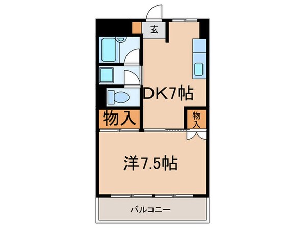 クレセント夙川の物件間取画像